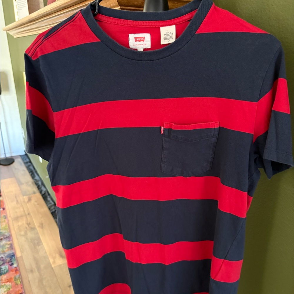 Levi's Blue and Red Short Sleeve Tees